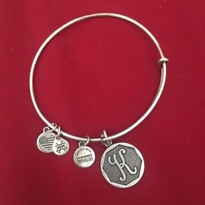 alex and ani initial charm bracelet!